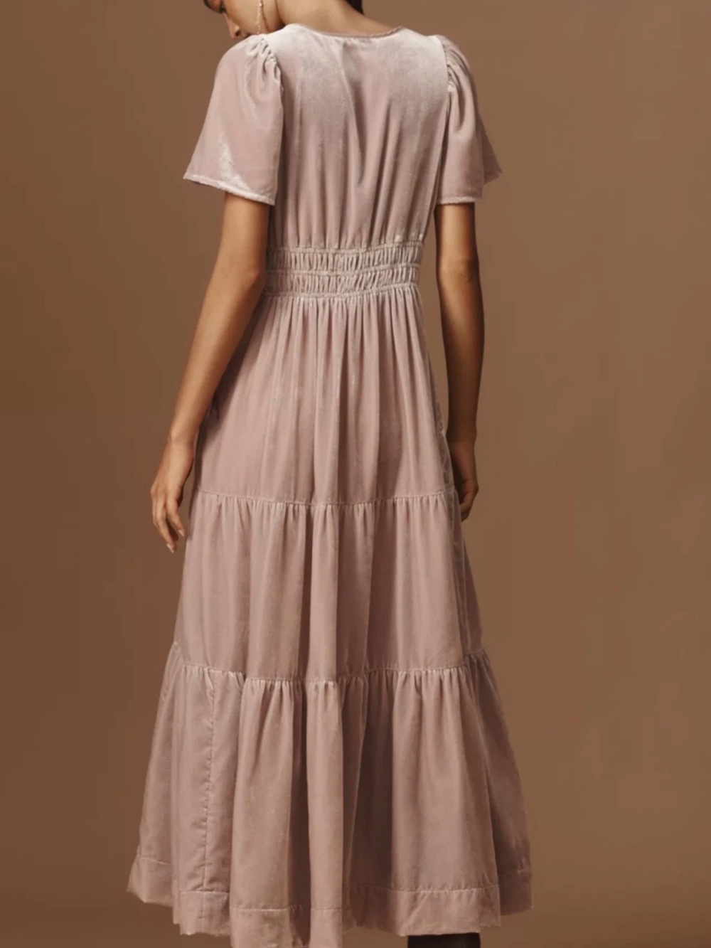 Anthropologie The Somerset Maxi Dress: Velvet Edition Color  LAVENDER XXSP - Picture 2 of 10